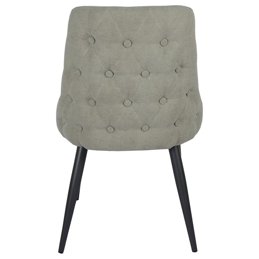 (image for) Cosmo Upholstered Dining Side Chair Light Grey (Set of 2)