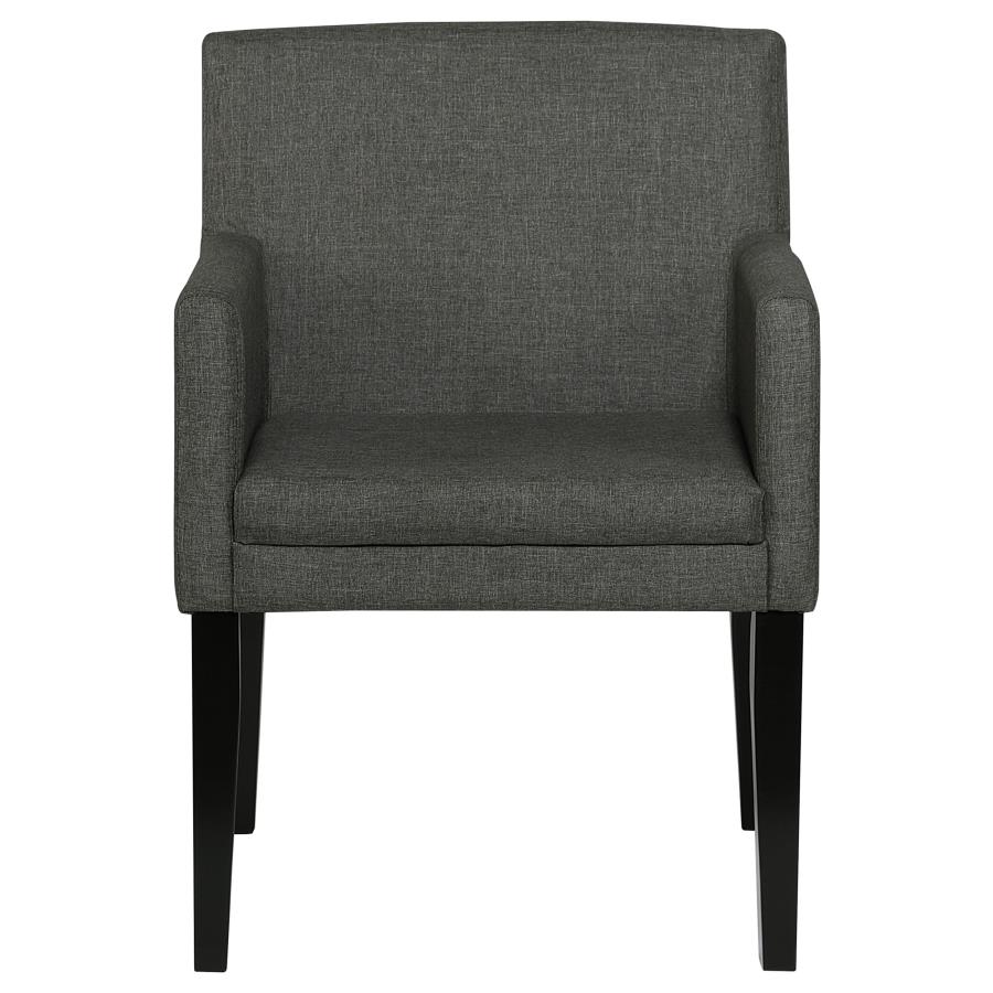 (image for) Catherine Upholstered Dining Arm Chair Grey (Set of 2)