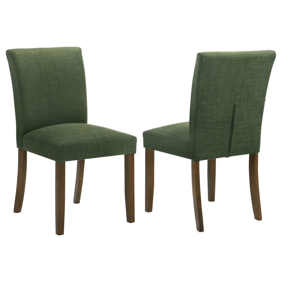 (image for) Cantley Upholstered Dining Side Chair Green (Set of 2)