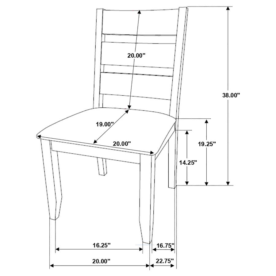 (image for) Alston 6-piece Rectangular Dining Table Set Knotty Nutmeg