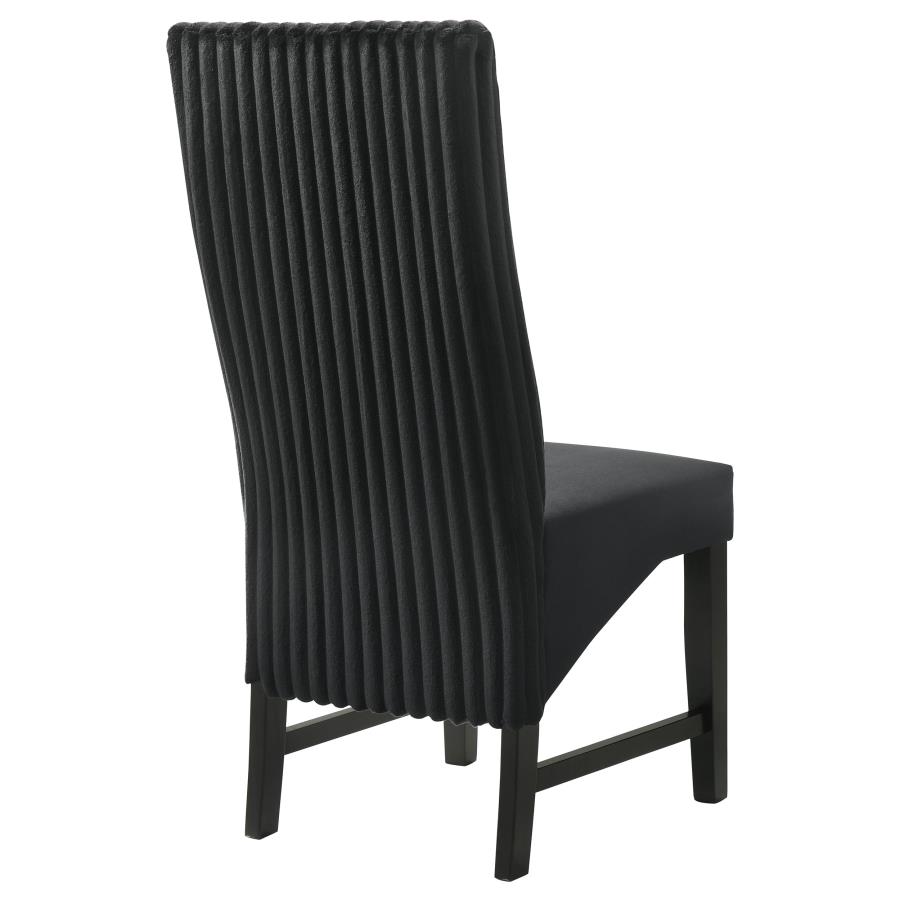 (image for) Barrand Upholstered Dining Side Chair Black (Set of 2)