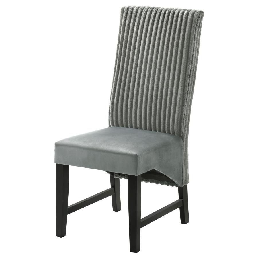 (image for) Barrand Upholstered Dining Side Chair Grey (Set of 2)