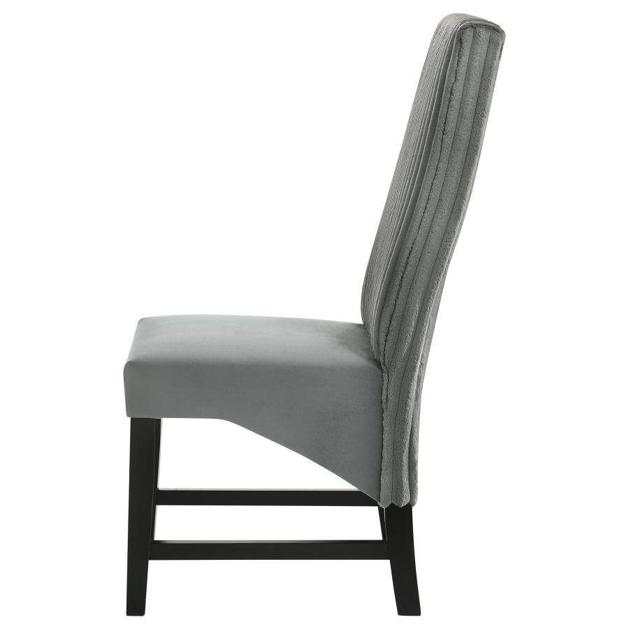 (image for) Barrand Upholstered Dining Side Chair Grey (Set of 2)