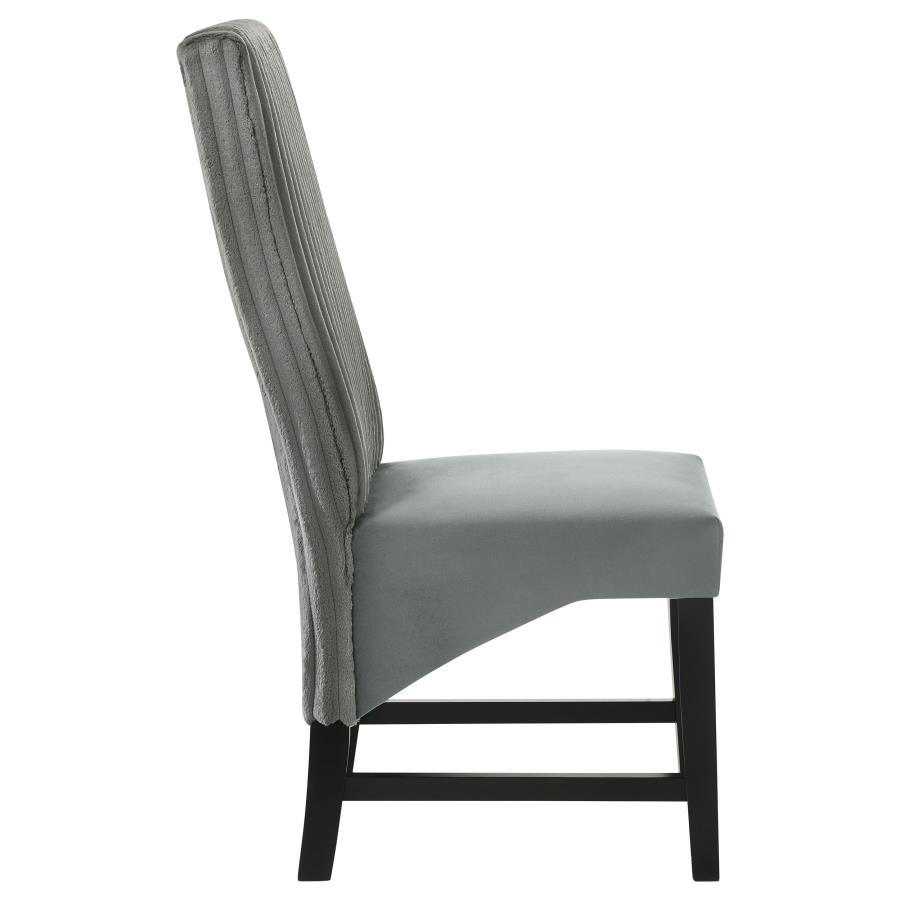 (image for) Barrand Upholstered Dining Side Chair Grey (Set of 2)