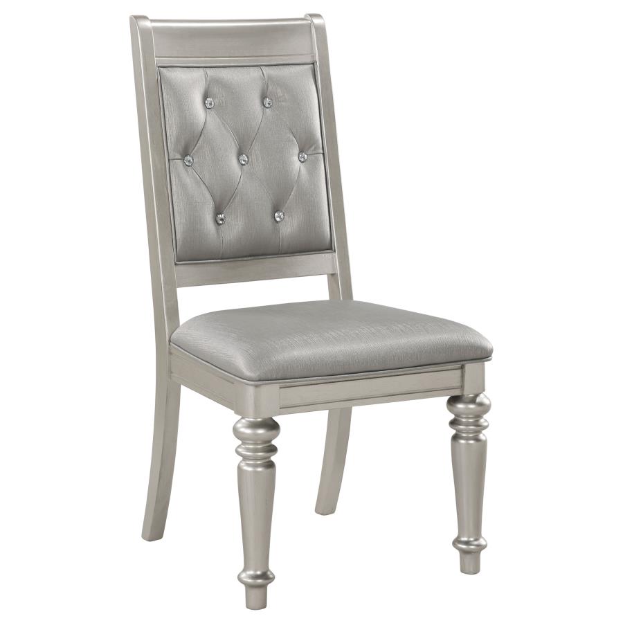 (image for) Bling Game Dining Side Chair Metallic Platinum (Set of 2)