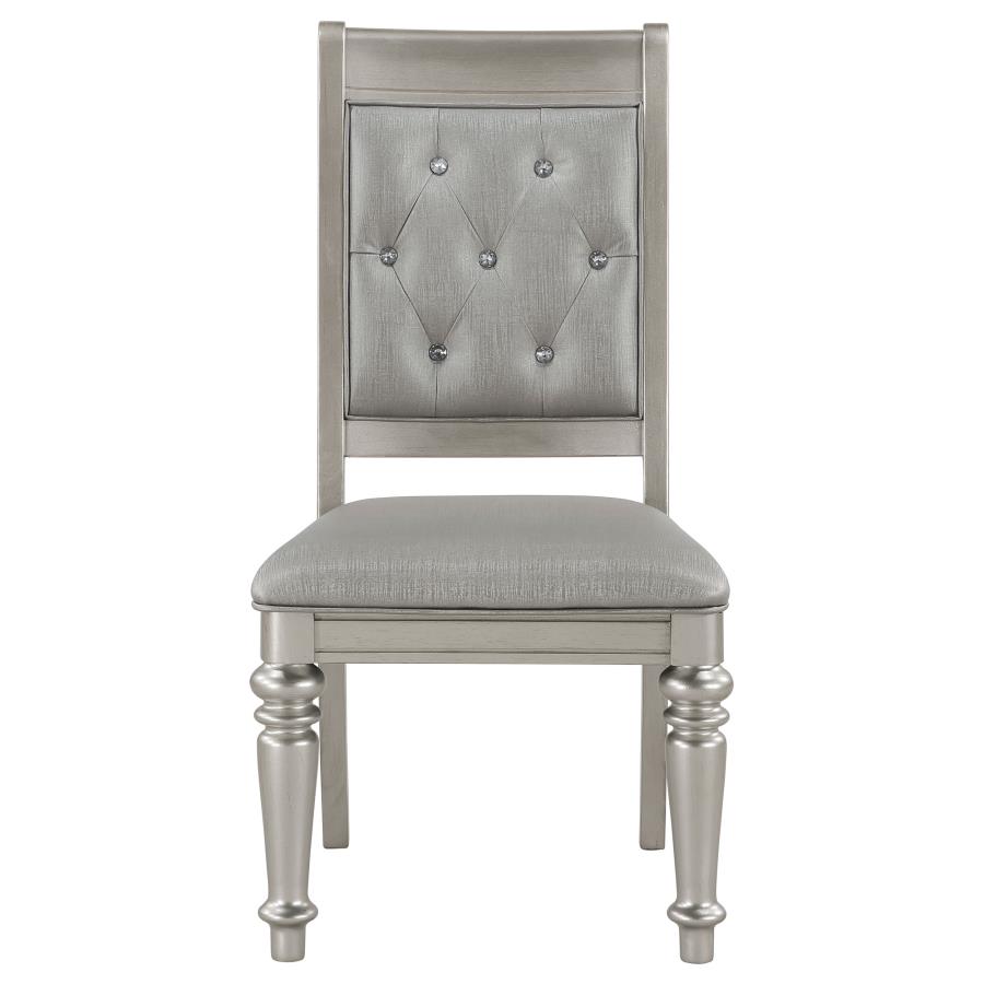 (image for) Bling Game Dining Side Chair Metallic Platinum (Set of 2)