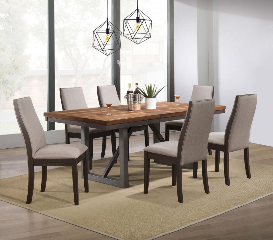 (image for) Spring Creek 77-inch Extension Dining Table Natural Walnut