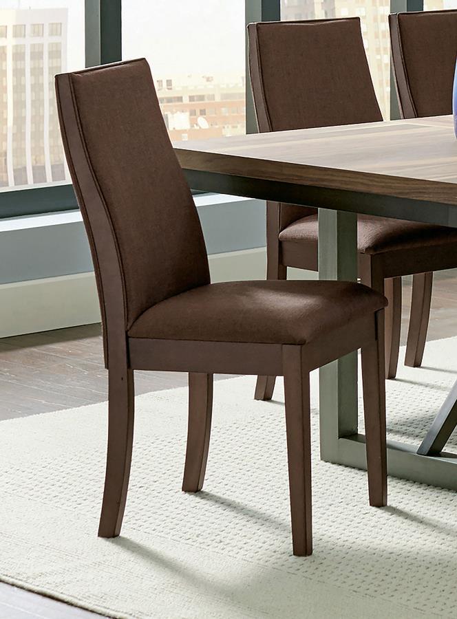 (image for) Spring Creek Upholstered Dining Chair Chocolate (Set of 2)