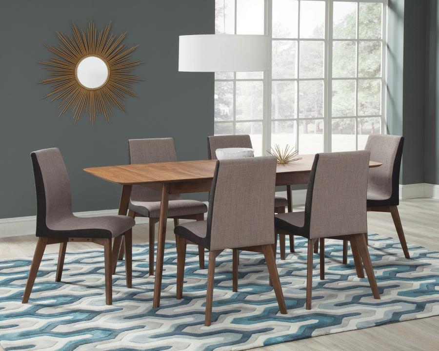 (image for) Redbridge 7-piece Rectangular Dining Set Natural Walnut