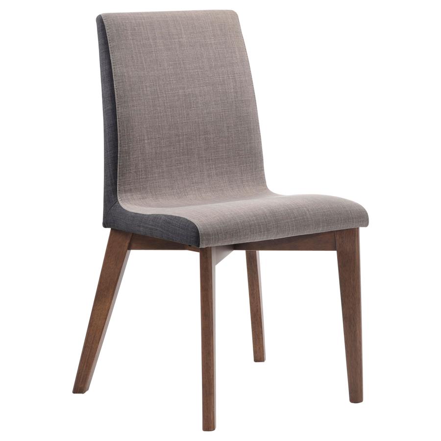 (image for) Redbridge Upholstered Dining Side Chair Walnut (Set of 2)