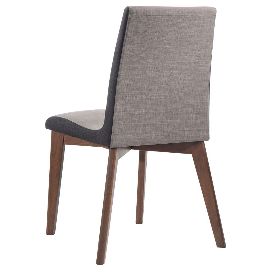 (image for) Redbridge Upholstered Dining Side Chair Walnut (Set of 2)