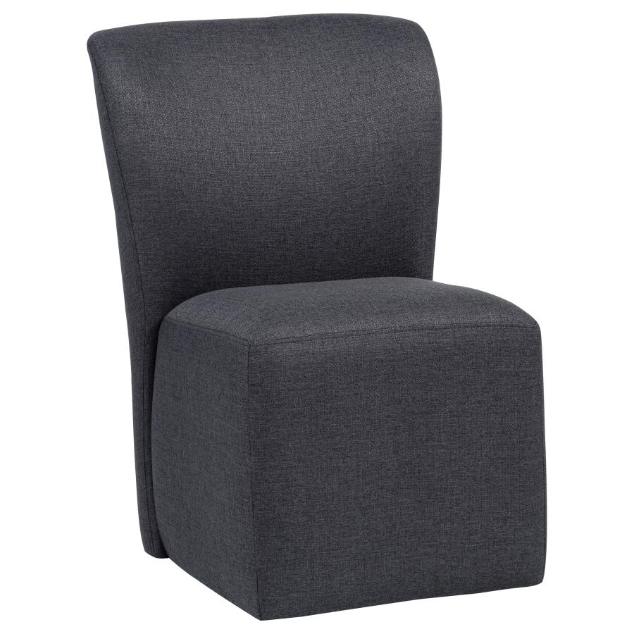 (image for) Jaelynn Upholstered Parsons Dining Side Chair Charcoal (Set of 2)