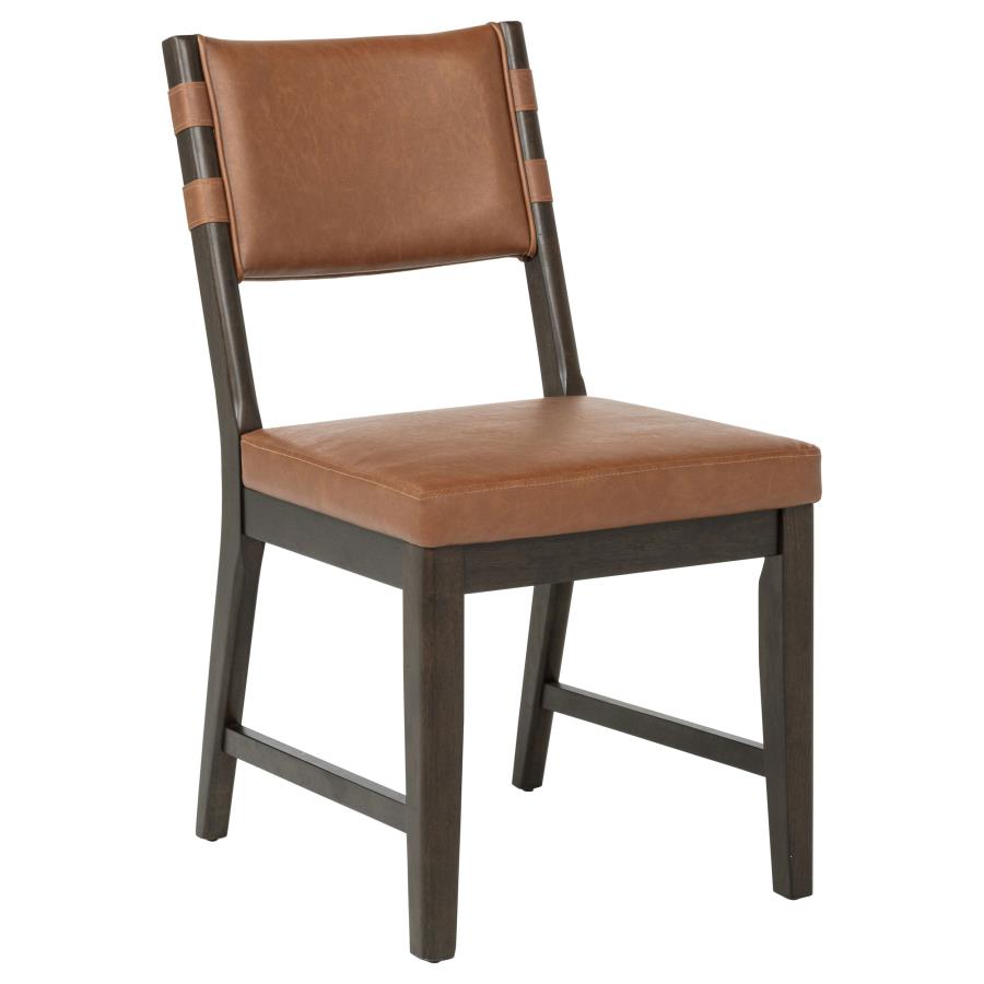 (image for) Tegan Faux Leather Upholstered Dining Side Chair Cognac (Set of 2)