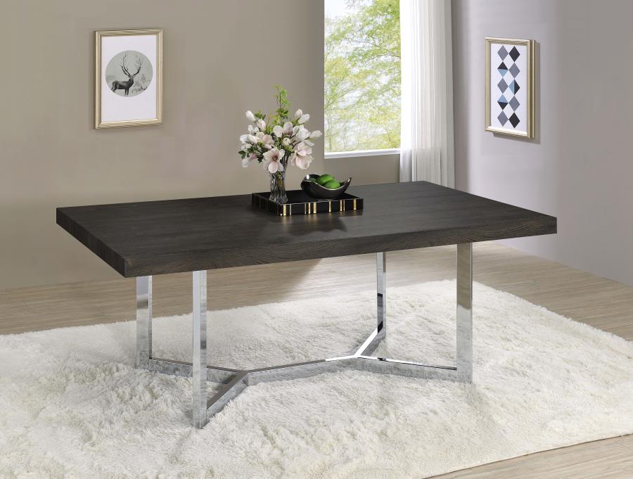 (image for) Benson 72-inch Composite Wood Dining Table Dark Oak