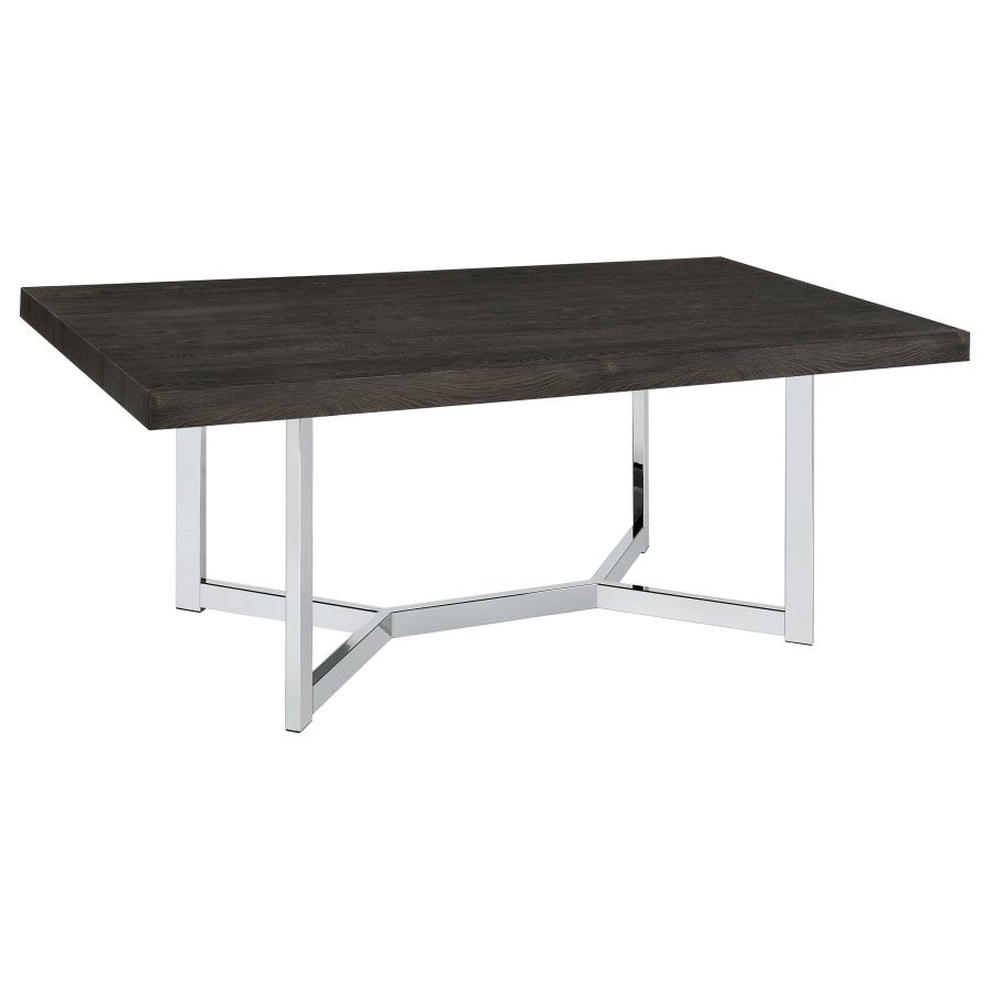 (image for) Benson 72-inch Composite Wood Dining Table Dark Oak