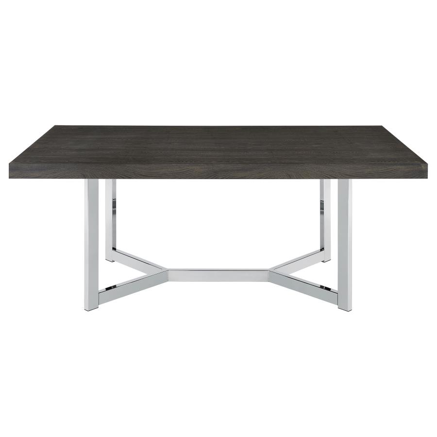 (image for) Benson 72-inch Composite Wood Dining Table Dark Oak