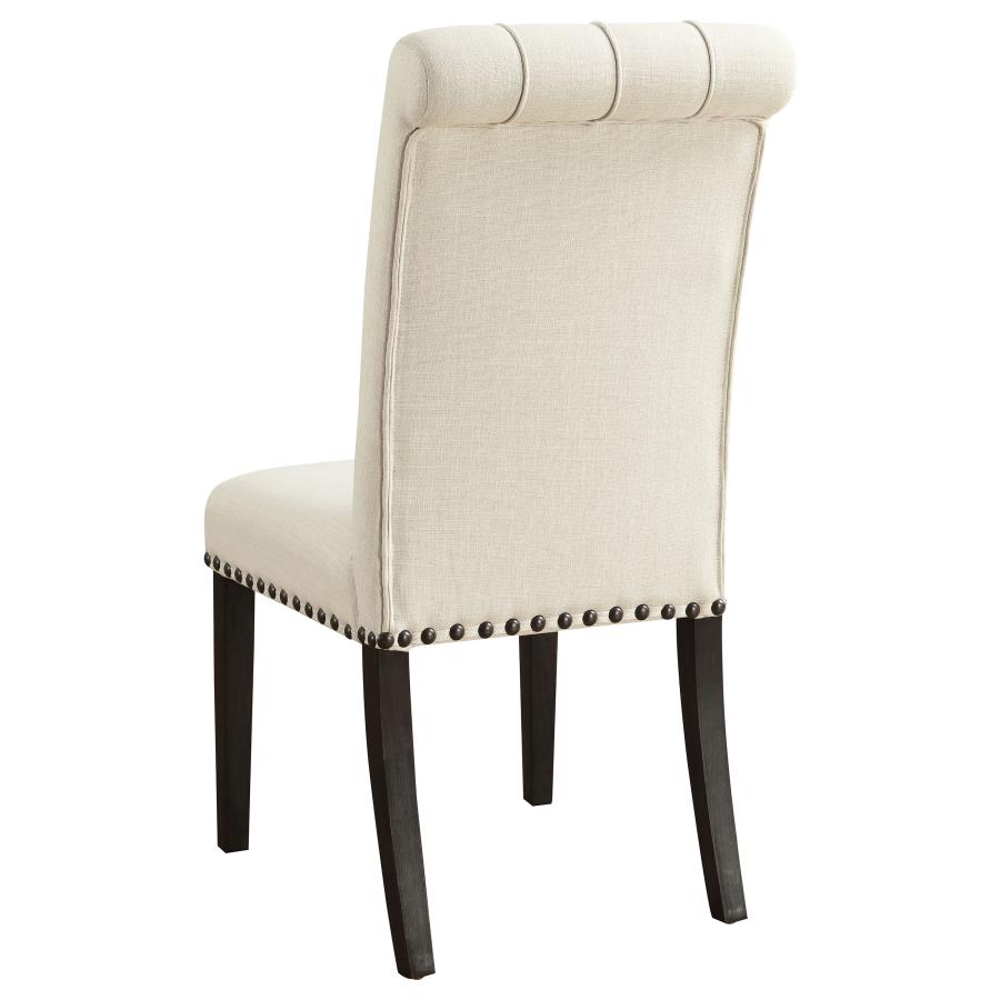 (image for) Alana Fabric Upholstered Dining Side Chair Beige (Set of 2)