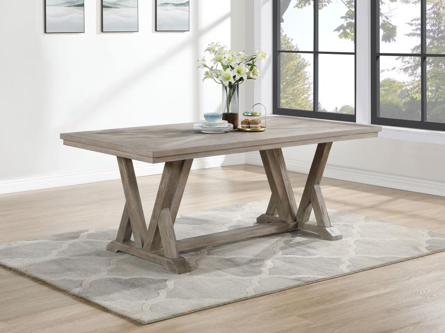 (image for) Cornelia Rectangular 82-inch Dining Table Coastal Grey