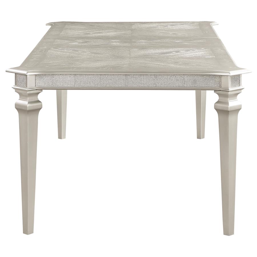 (image for) Evangeline 96-inch Extension Leaf Dining Table Silver Oak