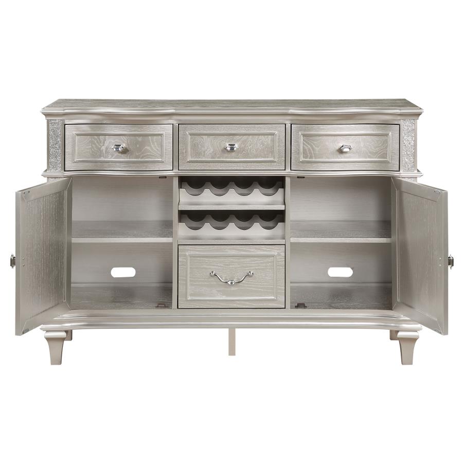 (image for) Evangeline 4-drawer Sideboard Buffet Cabinet Silver Oak