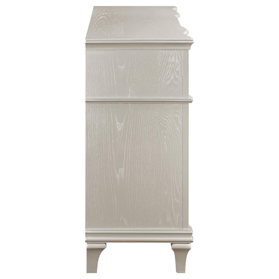 (image for) Evangeline 4-drawer Sideboard Buffet Cabinet Silver Oak