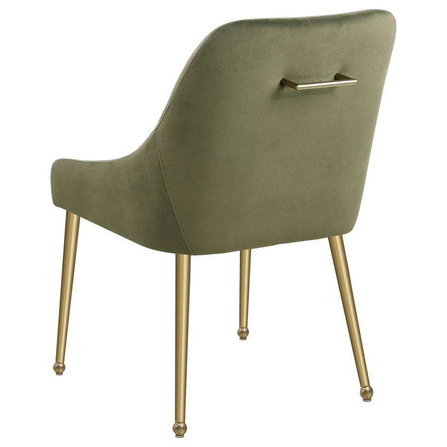 (image for) Mayette Upholstered Dining Side Chair Olive (Set of 2)