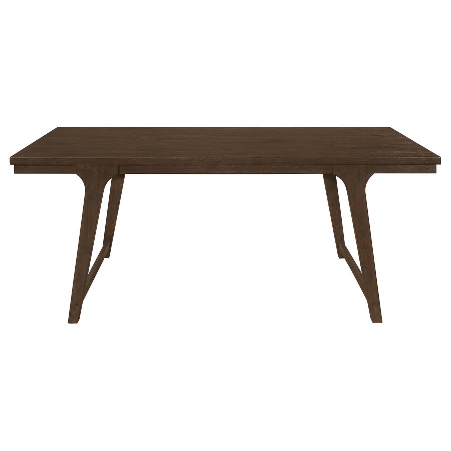 (image for) Reynolds Rectangular 79-inch Wood Dining Table Brown Oak