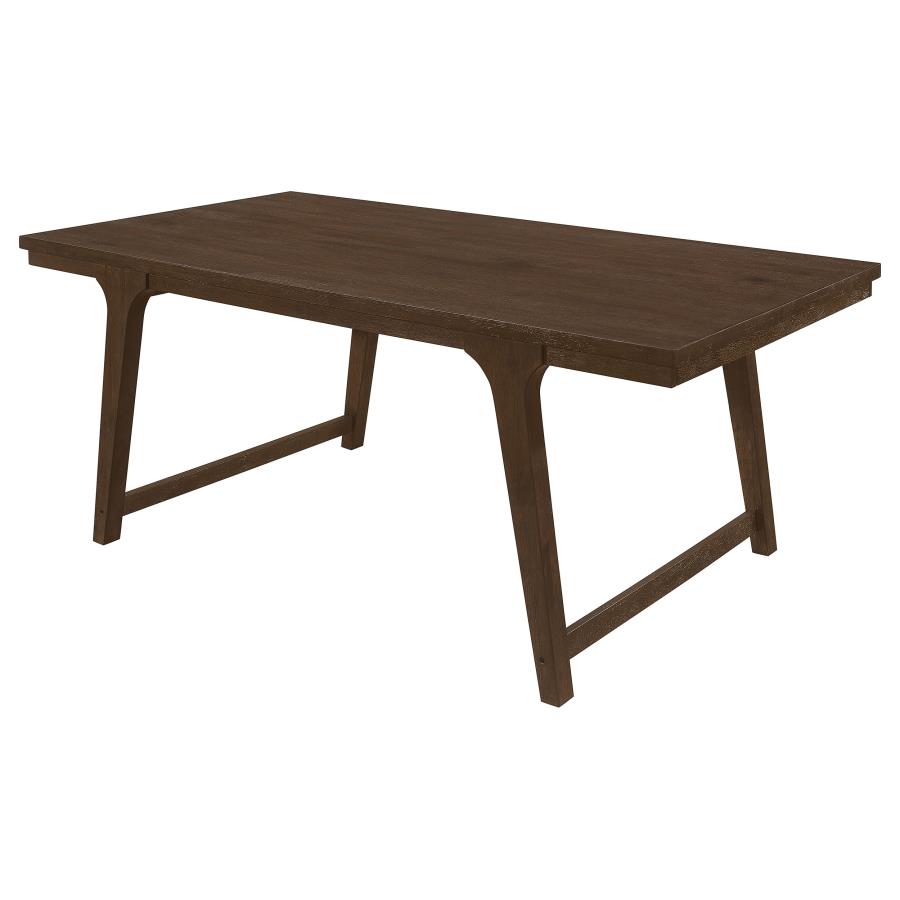 (image for) Reynolds Rectangular 79-inch Wood Dining Table Brown Oak