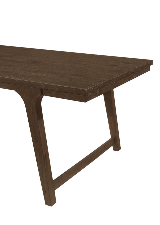 (image for) Reynolds Rectangular 79-inch Wood Dining Table Brown Oak