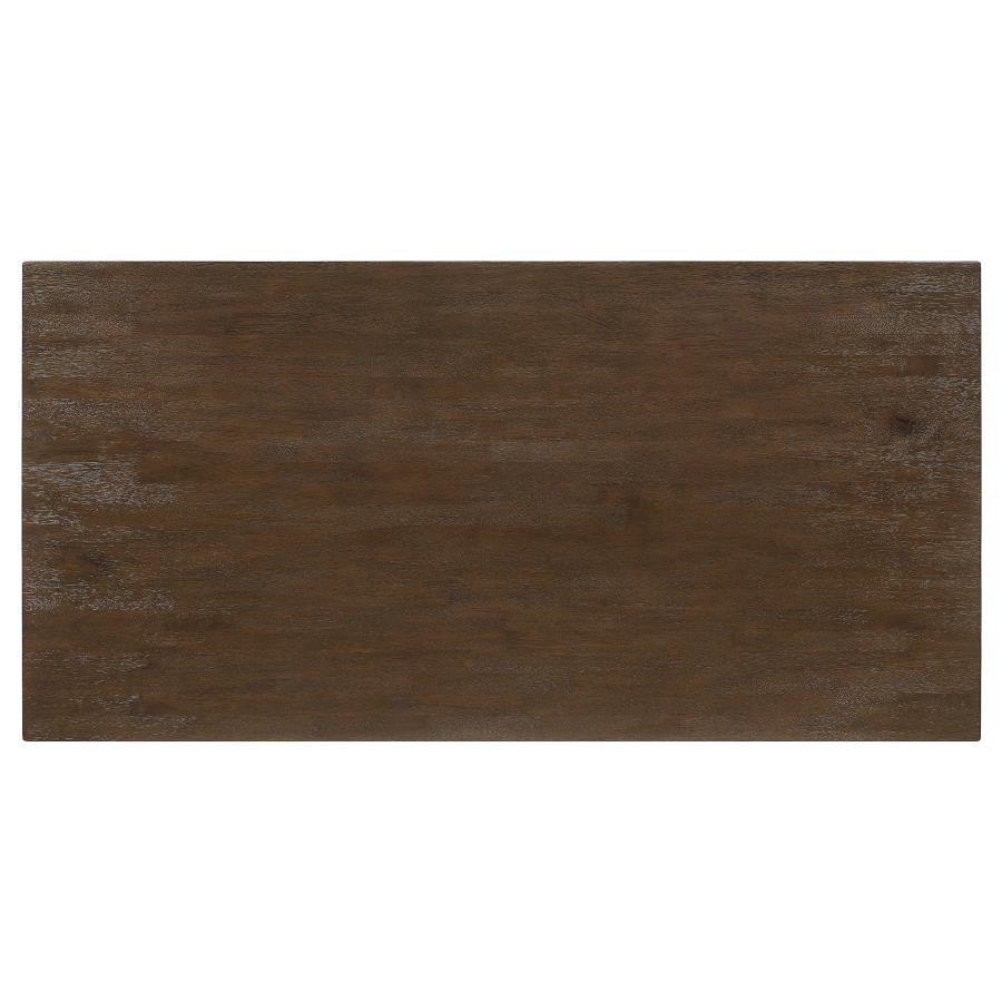 (image for) Reynolds Rectangular 79-inch Wood Dining Table Brown Oak