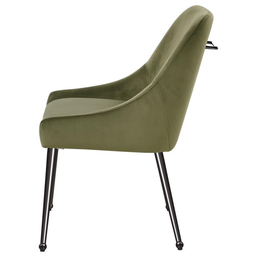 (image for) Mayette Upholstered Dining Side Chair Olive (Set of 2)