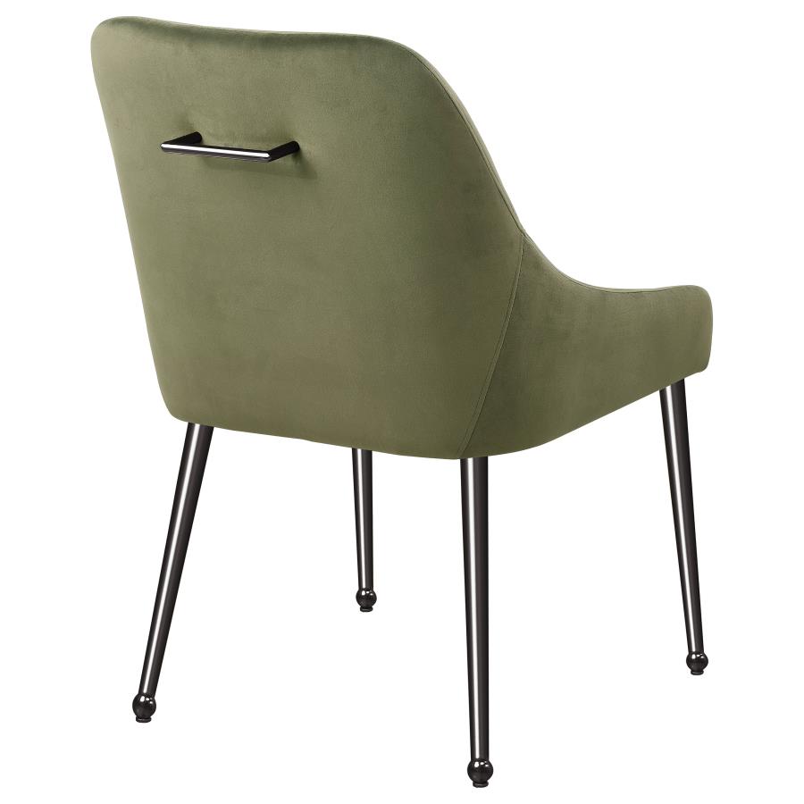 (image for) Mayette Upholstered Dining Side Chair Olive (Set of 2)