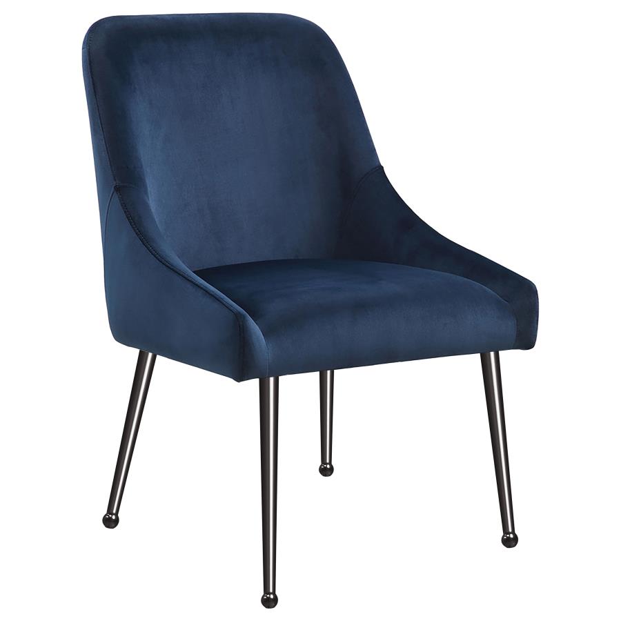 (image for) Mayette Upholstered Dining Side Chair Blue (Set of 2)