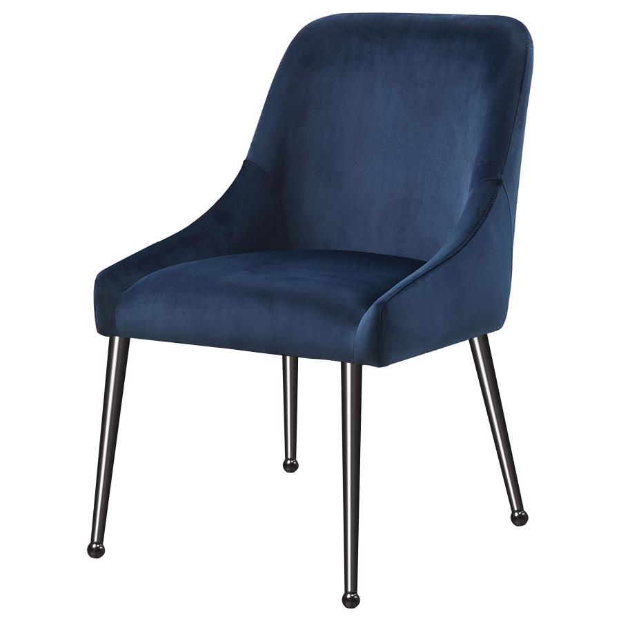 (image for) Mayette Upholstered Dining Side Chair Blue (Set of 2)