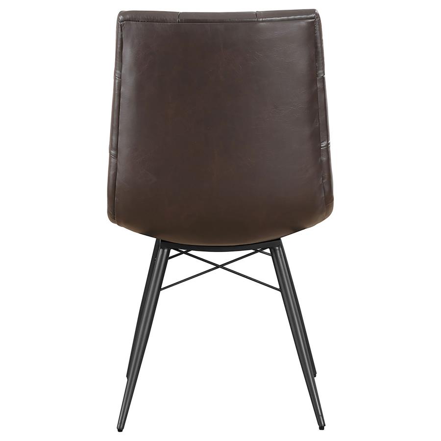 (image for) Aiken Upholstered Dining Side Chair Brown (Set of 4)