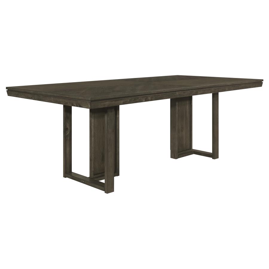 (image for) Kelly 7-piece Rectangular Dining Table Set Dark Grey