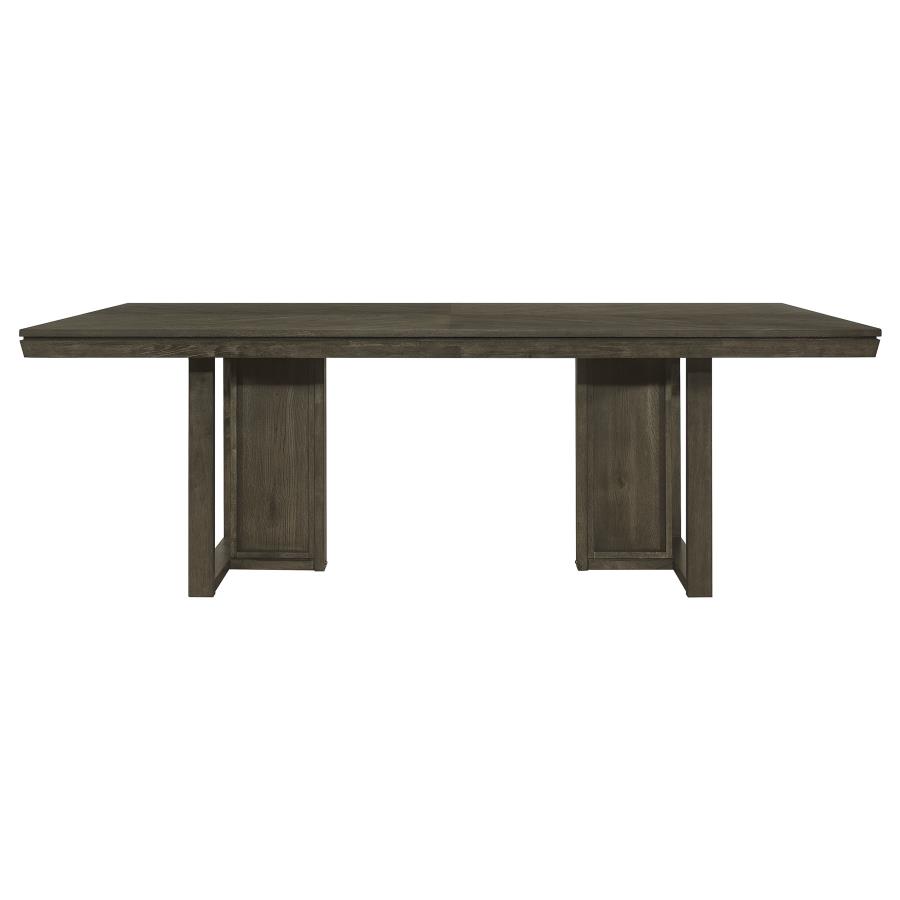 (image for) Kelly Rectangular 87-inch Wood Dining Table Dark Grey