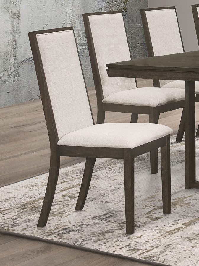 (image for) Kelly Upholstered Dining Side Chair Dark Grey (Set of 2)