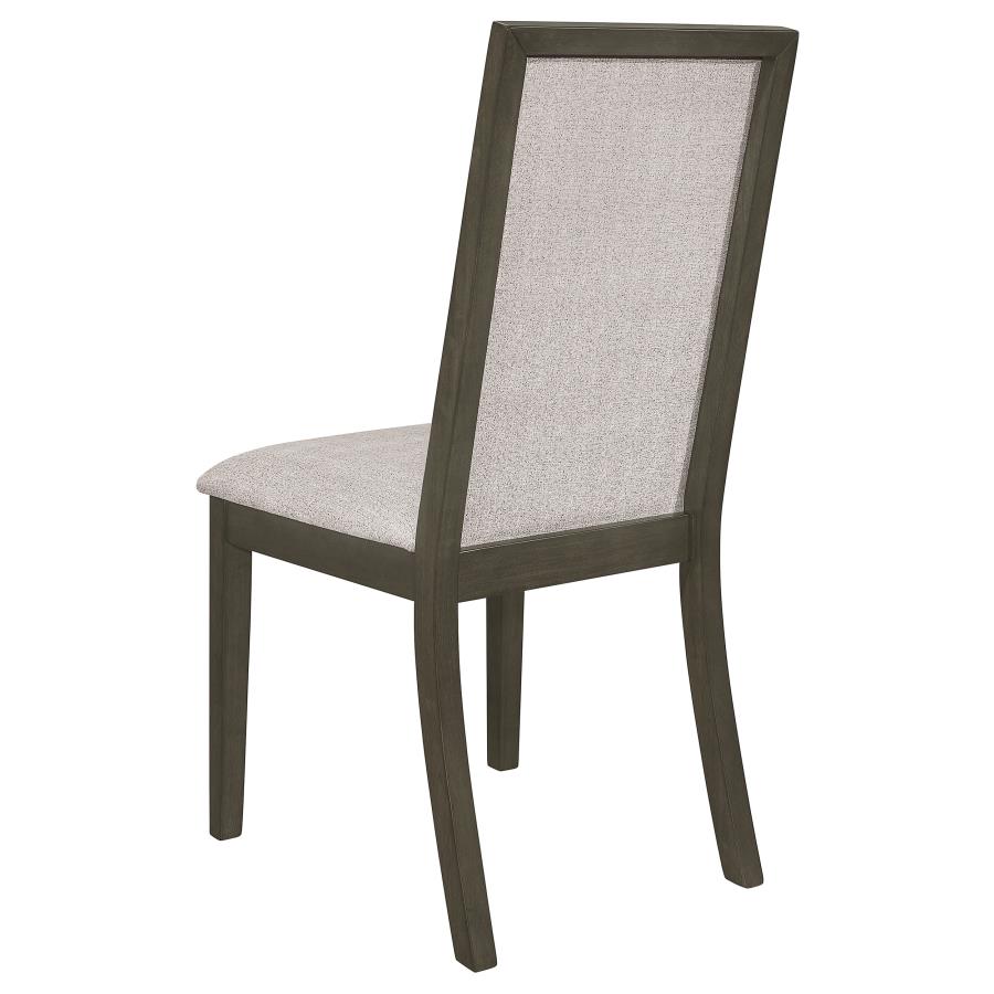 (image for) Kelly Upholstered Dining Side Chair Dark Grey (Set of 2)