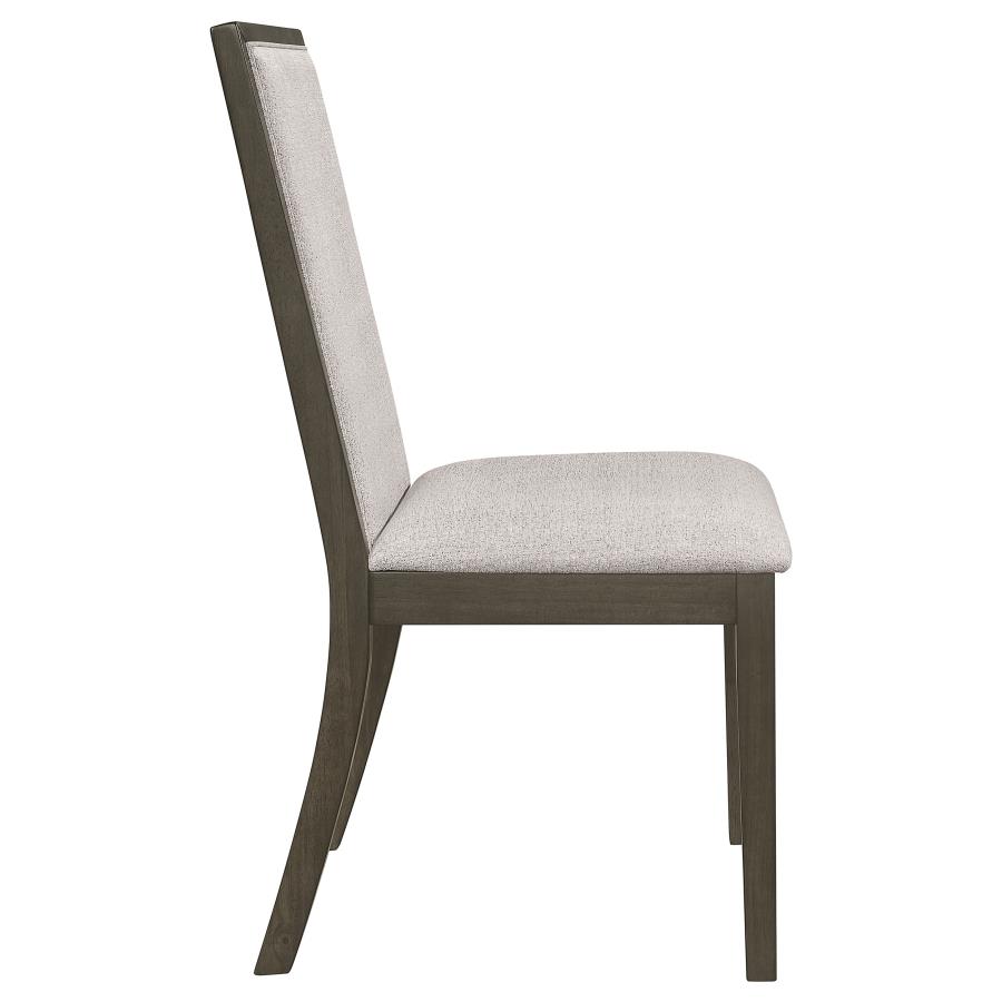 (image for) Kelly Upholstered Dining Side Chair Dark Grey (Set of 2)