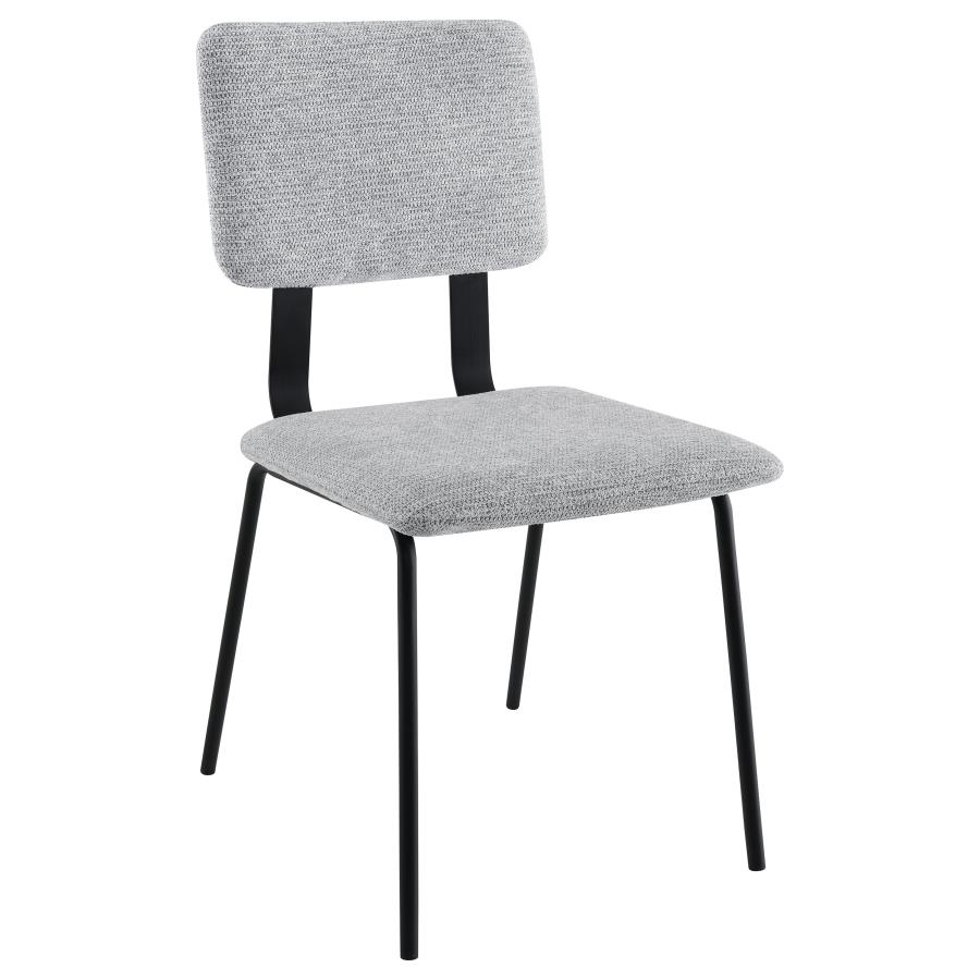 (image for) Calla Fabric Upholstered Dining Side Chair Grey (Set of 2)