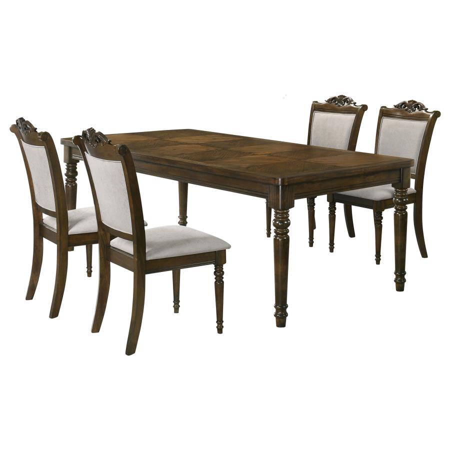 (image for) Willowbrook 5-piece Rectangular Dining Table Set Chestnut