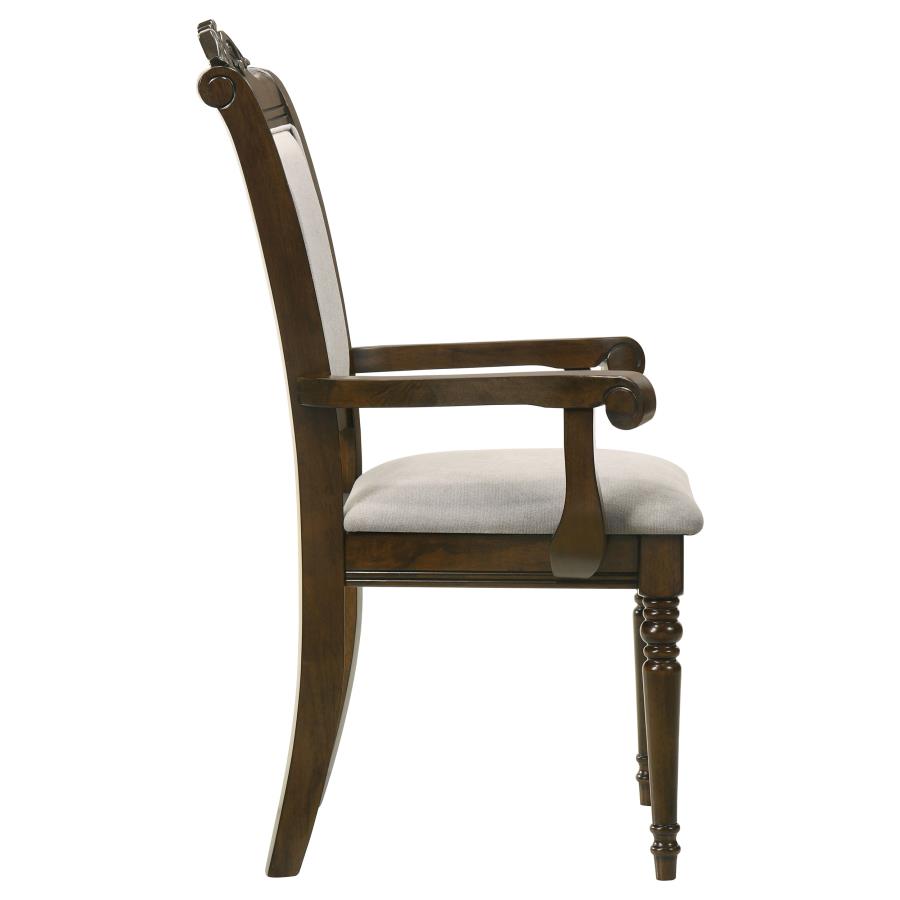 (image for) Willowbrook Wood Dining Arm Chair Chestnut (Set of 2)