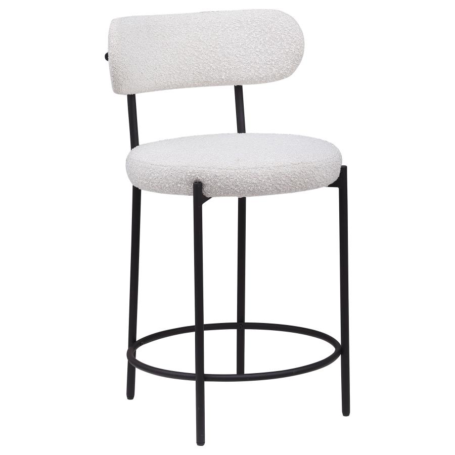 (image for) Viola Boucle Upholstered Counter Chair Cream (Set of 2)