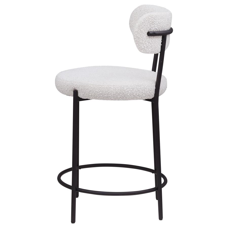 (image for) Viola Boucle Upholstered Counter Chair Cream (Set of 2)