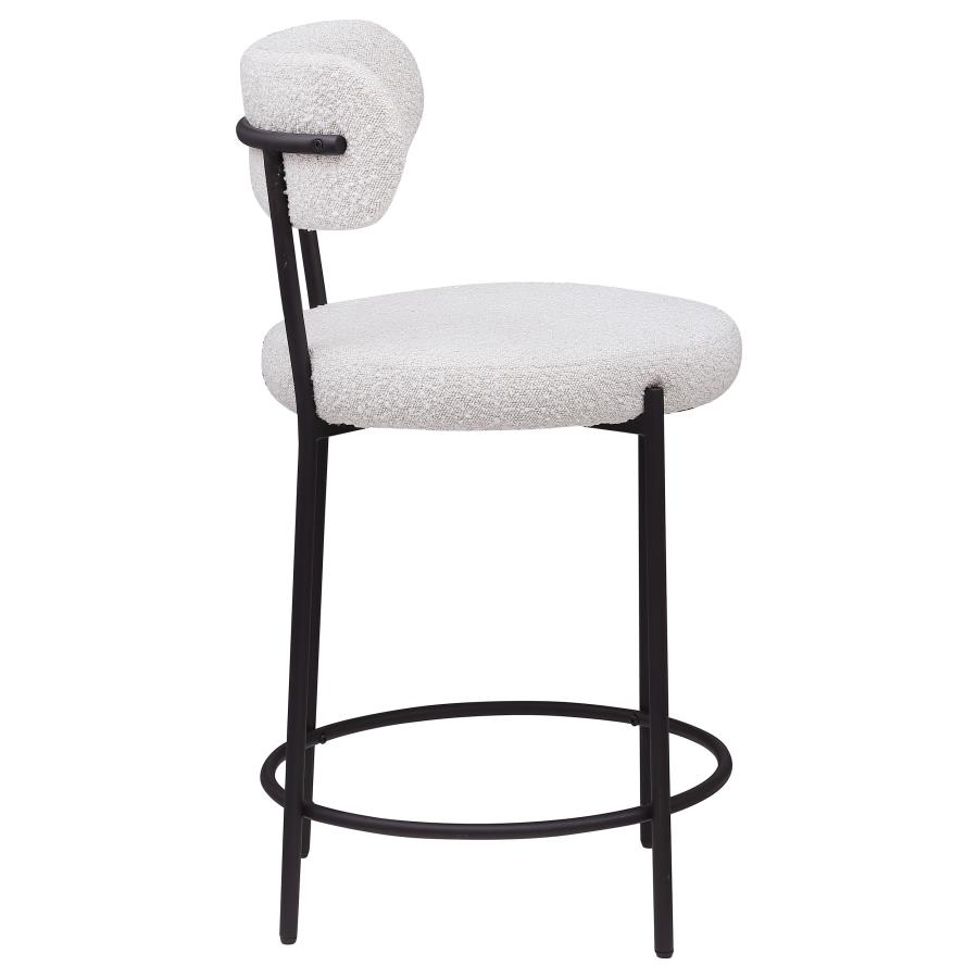 (image for) Viola Boucle Upholstered Counter Chair Cream (Set of 2)