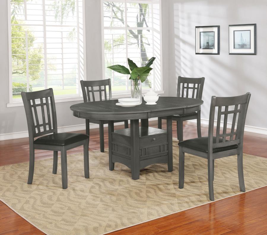 (image for) Lavon Wood Dining Side Chair Medium Grey (Set of 2)