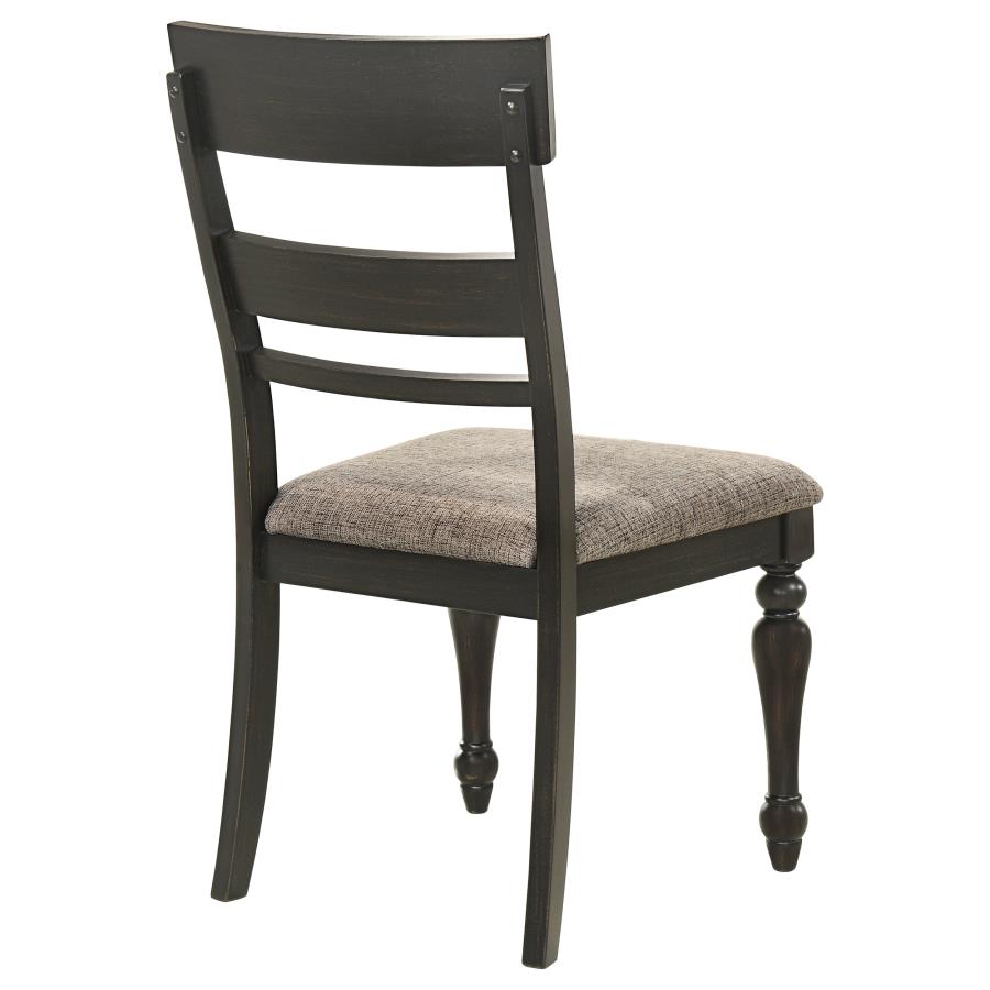 (image for) Bridget Wood Dining Side Chair Charcoal (Set of 2)