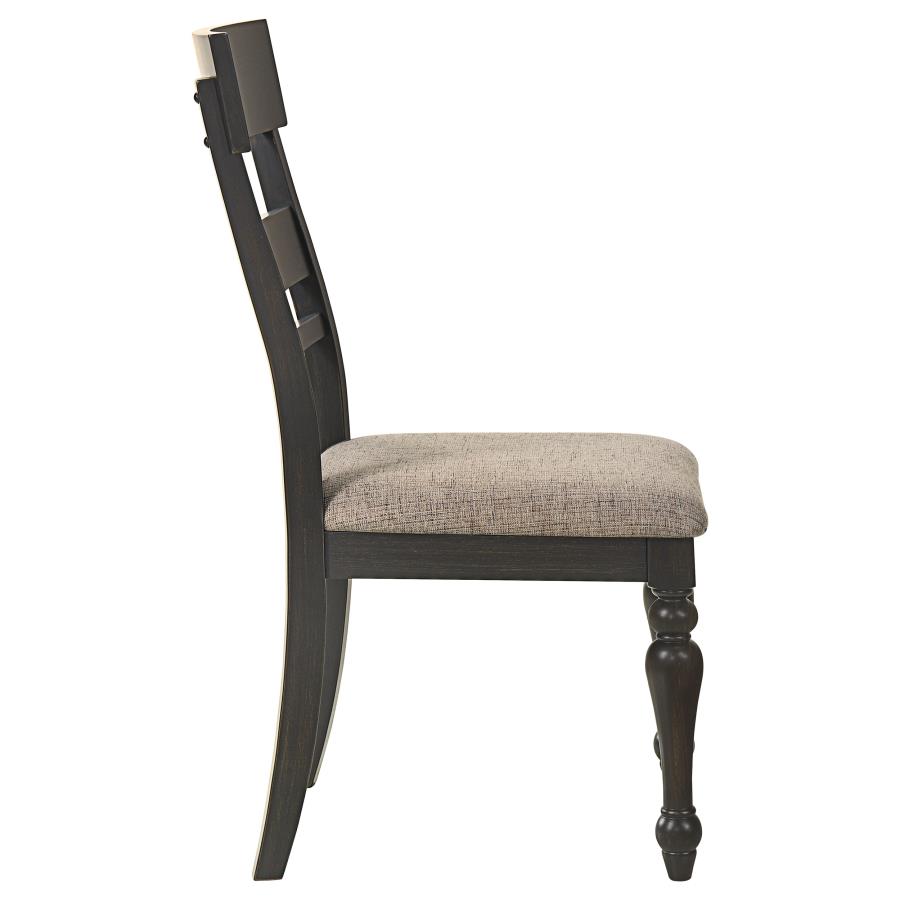 (image for) Bridget Wood Dining Side Chair Charcoal (Set of 2)