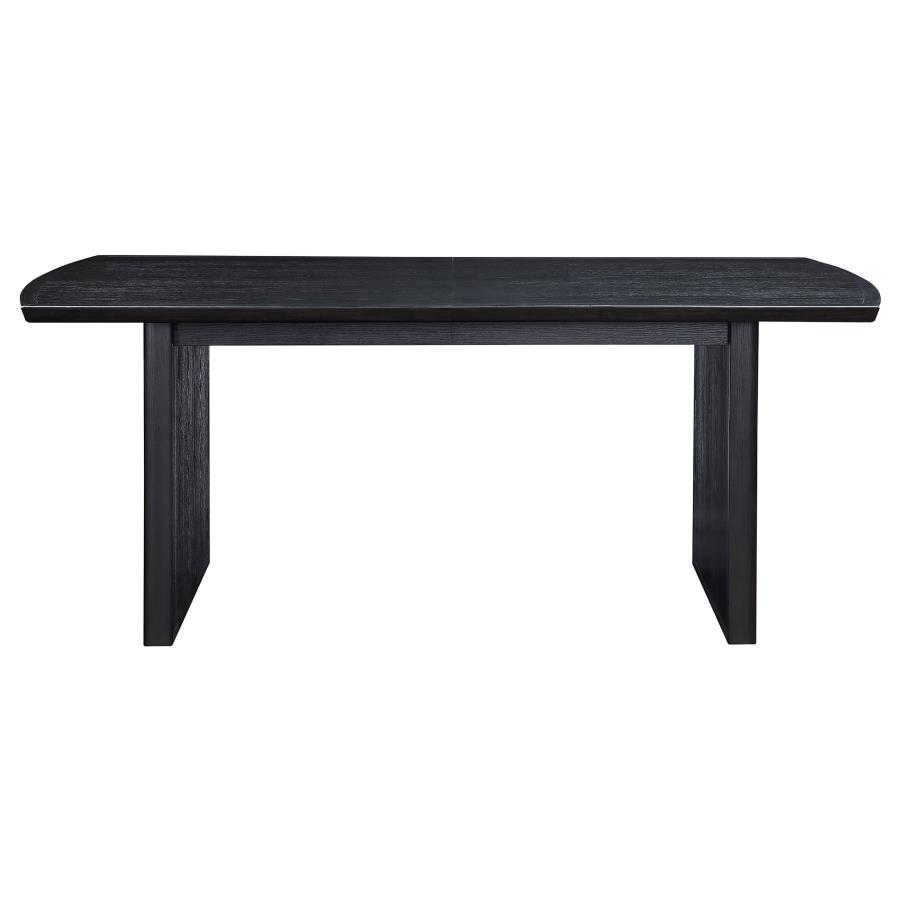 (image for) Brookmead 100-inch Extension Leaf Dining Table Black